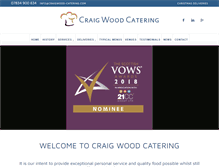 Tablet Screenshot of craigwood-catering.com